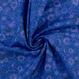 Coton imprimé - <CELESTIAL SKIES> - 010 - Royale