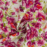 Digital Printed Stetch Cotton Sateen - ST-TROPEZ - 003 - Purple