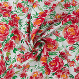 Satinette extensible impression numérique - ST-TROPEZ - 004 - Cerise