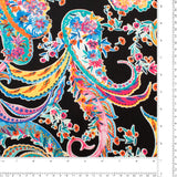 Polyester soyeux imprimé - <BUBBLE> - 001 - Noir