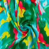 Printed Silky Polyester - BUBBLE - 004 - Green