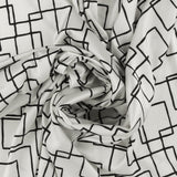 Printed Satin - MUSE - 001 - Ivory