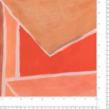 ECOVERO Printed Viscose - IBIZA - 002 - Pink & Orange