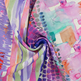 ECOVERO Printed Viscose - IBIZA - 003 - Purple