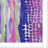 ECOVERO Printed Viscose - IBIZA - 003 - Purple