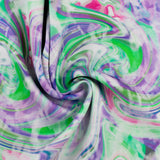 ECOVERO Printed Viscose - IBIZA - 005 - Purple & Green