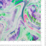 ECOVERO Printed Viscose - IBIZA - 005 - Purple & Green