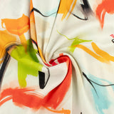 Rayonne imprimée - LAGOS - 008 - Orange
