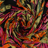 Tricot imprimé - HAYLEY - 013 - Noir et Fuschia