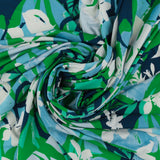 Tricot imprimé - HAYLEY - 020 - Bleu et Vert
