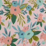 Tricot imprimé Modal - <ROSE> - 004 - Rose Pâle