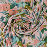 Tricot imprimé Modal - <ROSE> - 004 - Rose Pâle