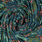 Tricot imprimé Modal - <ROSE> - 005 - Bleu