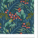 Tricot imprimé Modal - <ROSE> - 005 - Bleu