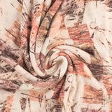 Tricot texturé imprimé - MANSFIELD - 003 - Pêche