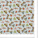 Blank - Printed Cotton - NATURE'S SYMPHONY - 006 - Light Blue