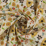 Blank - Coton imprimé - <NATURE'S SYMPHONY> - 007 - Crème
