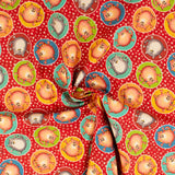 Coton imprimé - <CAT HAIR DON'T CARE> - 004 - Rouge