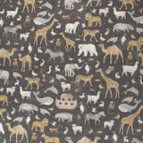 Northcott - Coton imprimé - <TWO BY TWO> - 002 - Charbon