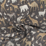 Northcott - Coton imprimé - <TWO BY TWO> - 002 - Charbon