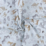 Northcott - Coton imprimé - <TWO BY TWO> - 003 - Glacier