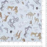 Northcott - Coton imprimé - <TWO BY TWO> - 003 - Glacier