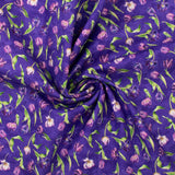 Northcott - Coton imprimé - <TULIP GARDEN> - 005 - Mauve