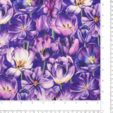 Northcott - Coton imprimé - <TULIP GARDEN> - 006 - Mauve
