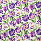 Northcott - Coton imprimé - <TULIP GARDEN> - 007 - Blanc