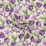 Northcott - Coton imprimé - <TULIP GARDEN> - 008 - Blanc