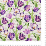 Northcott - Coton imprimé - <TULIP GARDEN> - 008 - Blanc