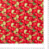 Henry Glass - Printed Cotton - BERRY BESTIES - 002 - Red