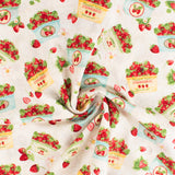 Henry Glass - Printed Cotton - BERRY BESTIES - 003 - Offwhite