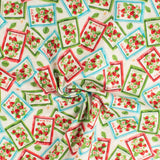 Henry Glass - Printed Cotton - BERRY BESTIES - 004 - Offwhite