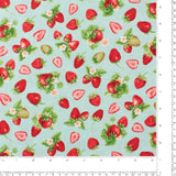 Henry Glass - Printed Cotton - BERRY BESTIES - 008 - Aqua