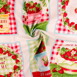 Henry Glass - Coton imprimé - <BERRY BESTIES> - 011 - Panneau 24 x 44 in (61 x 112 cm) - Fraise