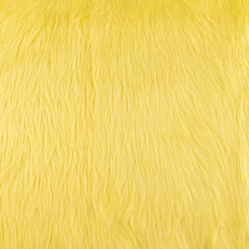 Luxury Faux Fur - Shaggy - Medium lemon peel – Fabricville