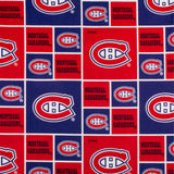 Canadiens de Montréal - Coton imprimé LNH - Carreaux