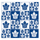 Toronto Maple Leafs - NHL Cotton Print - Blue Squares
