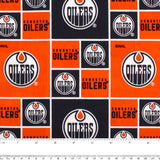 Edmonton Oilers - NHL COTTON PRINT - SQUARES