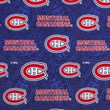 Montreal Canadiens - NHL Cotton Print - Logo - Blue