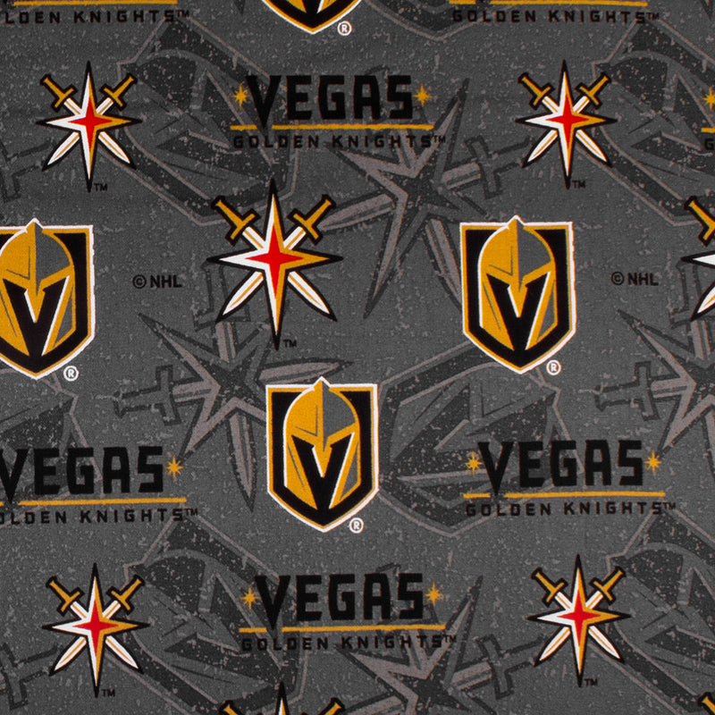 Vegas Golden Knights - NHL cotton print - Logo - Grey