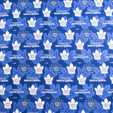 Toronto Maple leafs (1MAP) - NHL cotton print - Logo - Blue