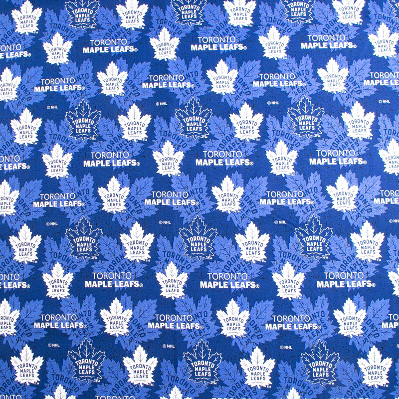Toronto Maple leafs (1MAP) - NHL cotton print - Logo - Blue
