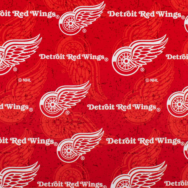 Detroit Red wings - NHL Cotton Print - Logo - Red