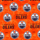 Oilers d&#039;Edmonton - Coton imprimé LNH - Logo - Orange