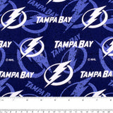 Tampa Bay Lightning - NHL cotton print - Logo - Blue