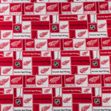 Red Wings de Détroit - Coton imprimé LNH - Logo - Rouge 2