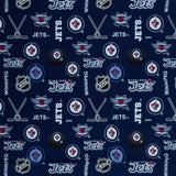 Winnipeg Jets - NHL Flannelette Print - Logo