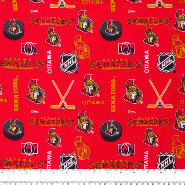 Ottawa Senators - NHL Flannelette Print - Logo